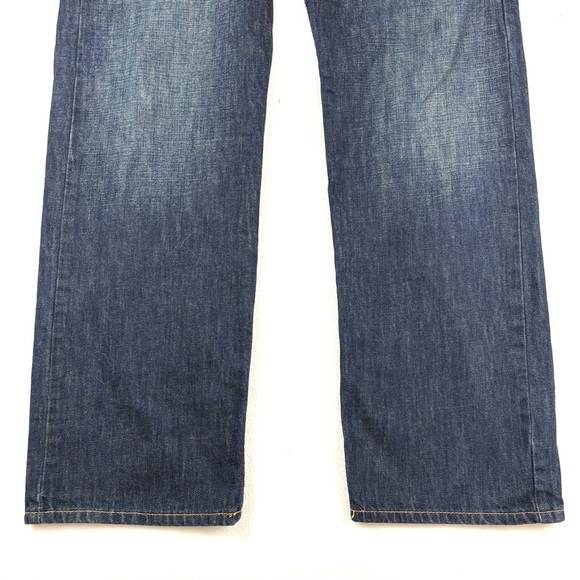 American Eagle 100% Cotton Whiskered Midrise Relaxed Straight Mens Jeans (33/34) - Picture 4 of 15